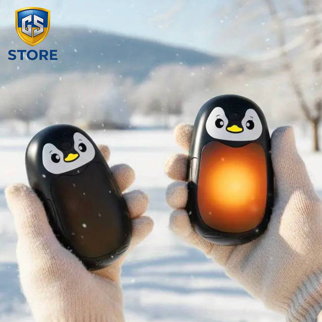 USB - Грілки для рук у вигляді чудових Пінгвінів / чорні