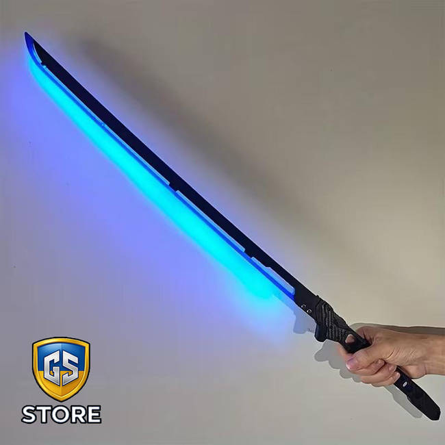 Самурайський LED меч у стилі Кіберпанк, 80 см / синій