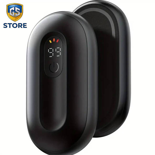 USB - Грілки для рук з цифровим дисплеєм (чорні)