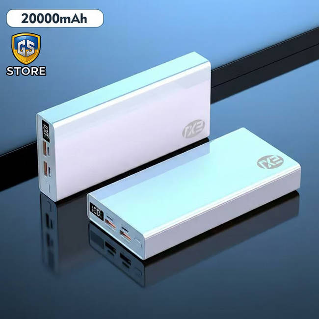 Повербанк EXJ 20000 mAh з LED-дисплеєм та швидкою зарядкою BST03 (білий)